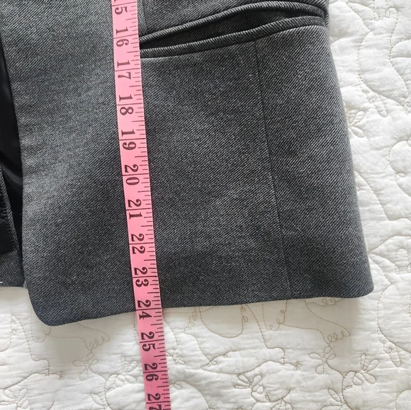 J. Crew Going Out Blazer Size 18 in Heather Dove Grey Stretch Open Collarless - Picture 9 of 9